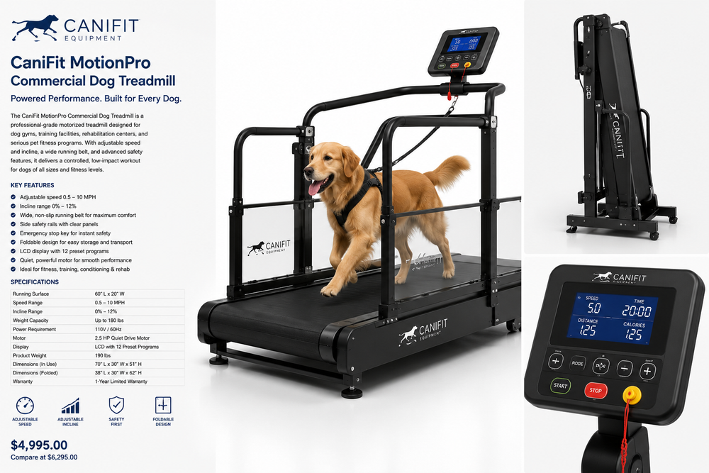 CaniFit MotionPro Commercial Dog Treadmill